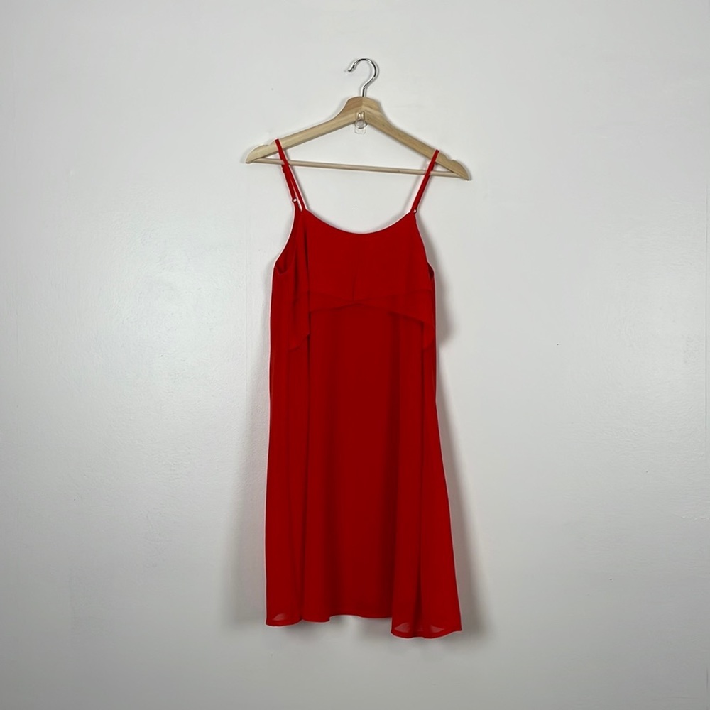 Lulus dress women's size small spaghetti strap red pullover lined sleeveless